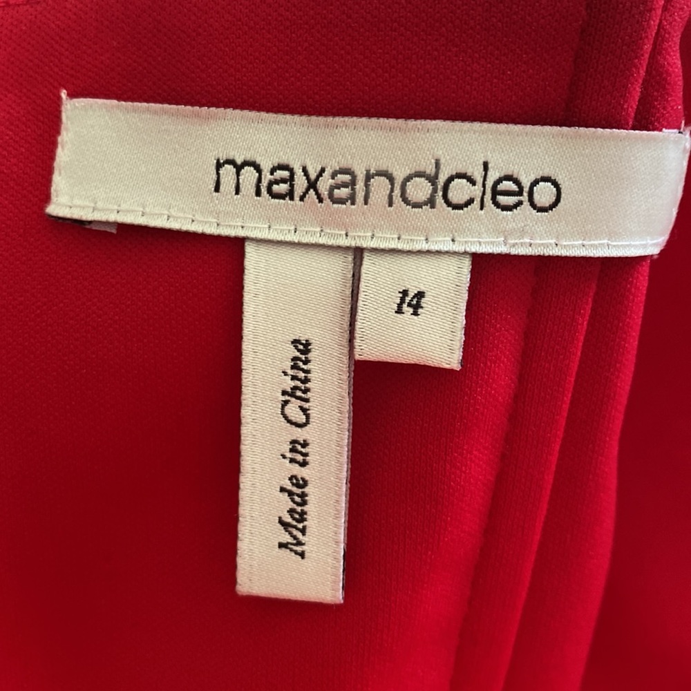 Max and Cleo red strapless lace dress - Picture 3 of 4